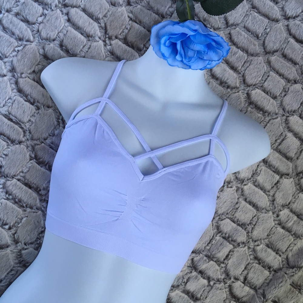 NIP Boutique Strappy Cross V Seamless Bralette - Picture 4 of 11